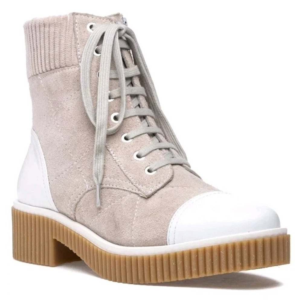 VANELi Mage Lace Up Combat Boots Light Grey Nival Combo Gorpcore Utilitarian7M